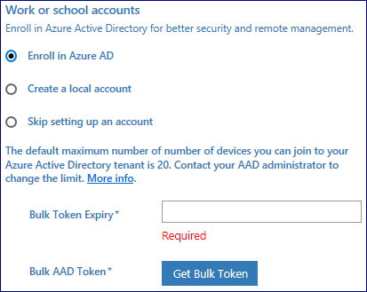Join  Microsoft Entra ID or create a local account