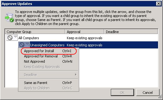 How To Remove Approved Updates From Wsus