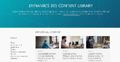 صورة مصغرة لمكتبة محتوى Dynamics 365.