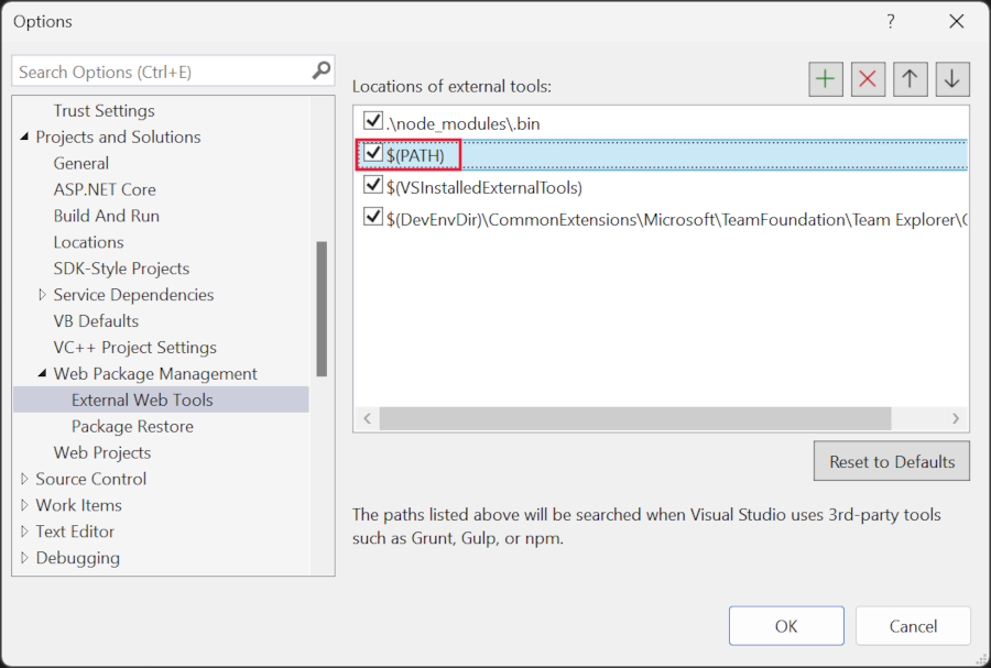 Visual Studio Configuration