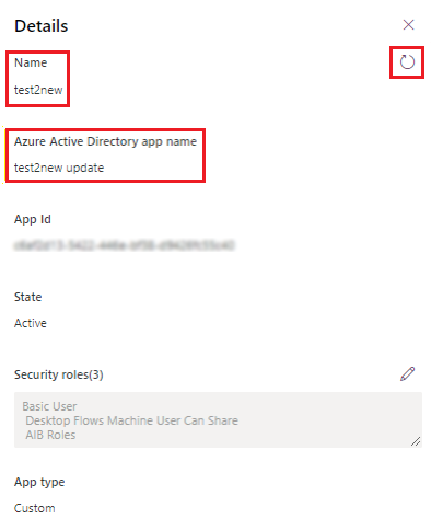 Синхронизирайте потребителското име на приложението с името на Microsoft Entra приложението.