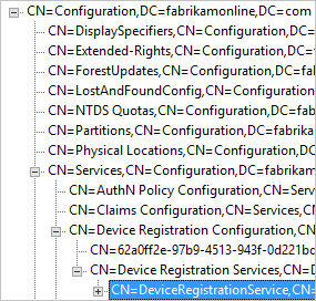 Troubleshoot, DeviceRegistrationService in configuration namespace