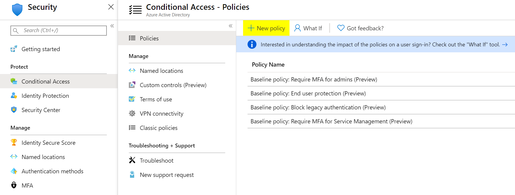 Podmíněný přístup Azure Active Directory