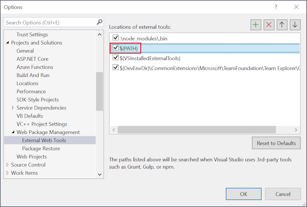 Konfigurace sady Visual Studio