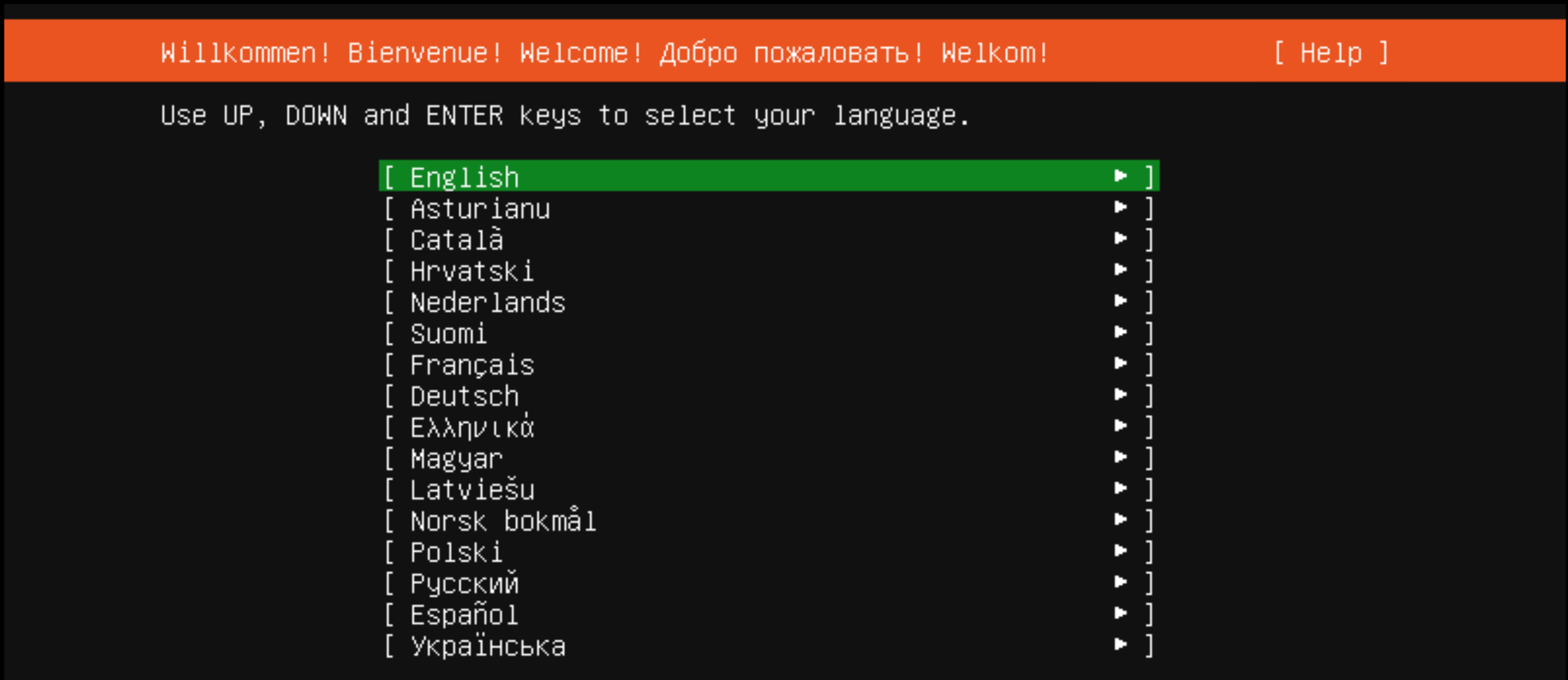 Druhý snímek obrazovky s instalací Ubuntu