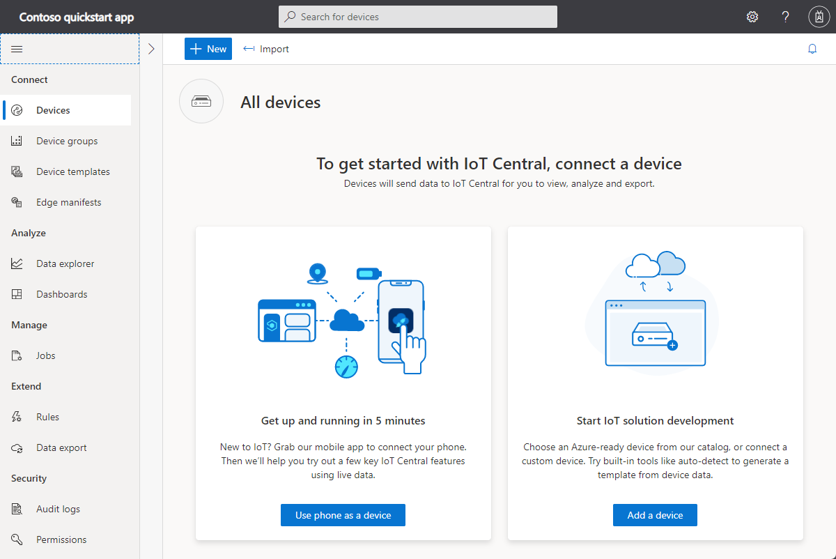 Azure IoT Central application