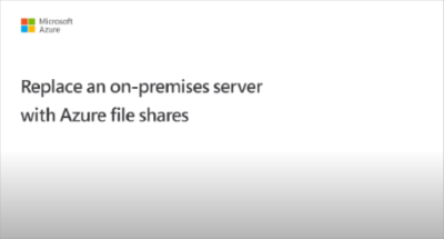 Screencast of the nahrazování on-premises file servers video - click to play.