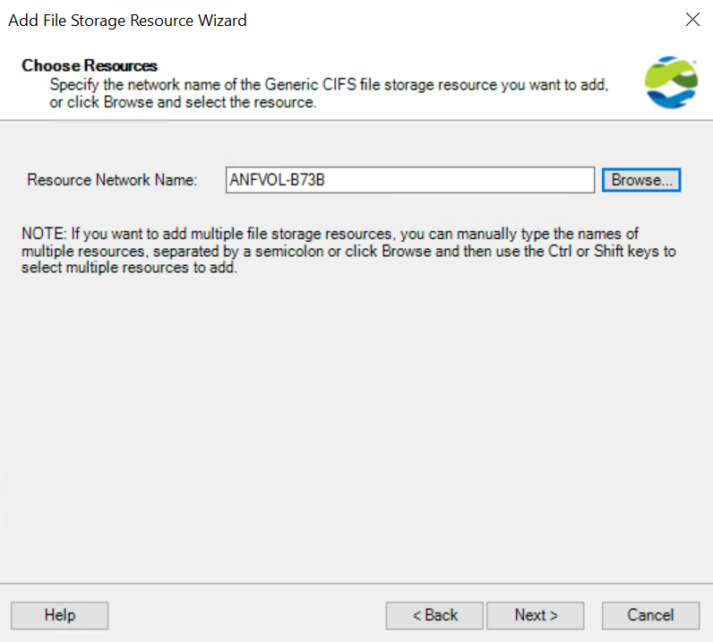 Screenshot for adding Azure NetApp Files computer account