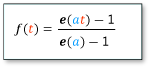 Matematický vzorec pro ExponentialEase