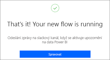 Screenshot of the Power Automate success message.
