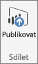 Screenshot of the Publish on the ribbon, showing how to Publish from Power BI Desktop.