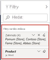 Screenshot of the Filters pane, highlighting the applied filters.