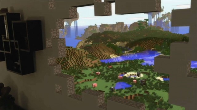Prostředí konceptu Minecraftu pro HoloLens