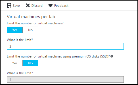 Screenshot showing Virtual machines per lab.