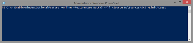 Using DISM functions in PowerShell.