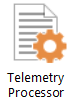 Dieses Symbol stellt den Office-Telemetrieprozessor dar.