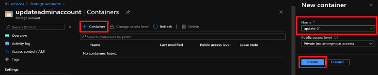 Azure Stack Hub-Update – Container