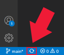 Partial screenshot of Visual Studio Code status bar.