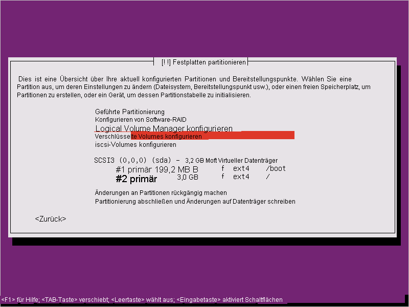 Ubuntu 16.04 Setup - Configure encrypted volumes
