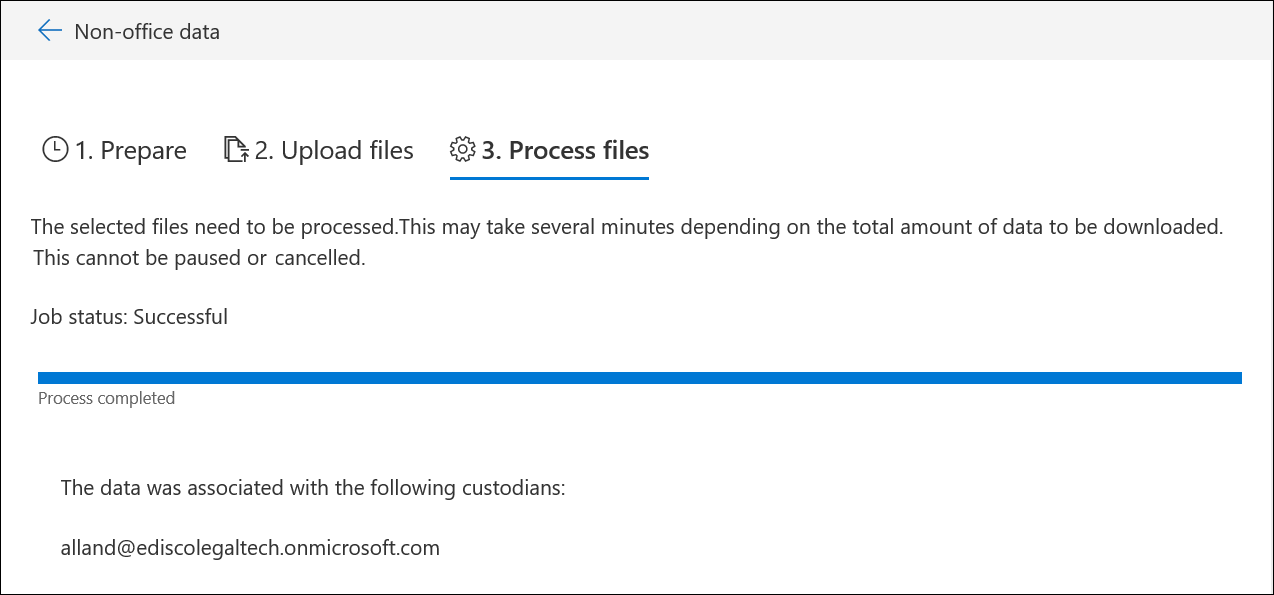 Nicht-Microsoft 365-Import: Dateien verarbeiten.