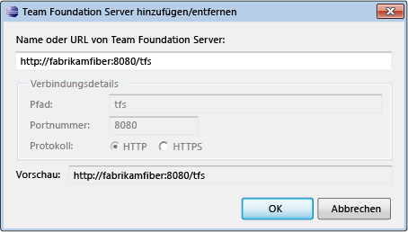 Team Foundation Server hinzufügen