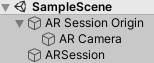 AR session in hierarchy