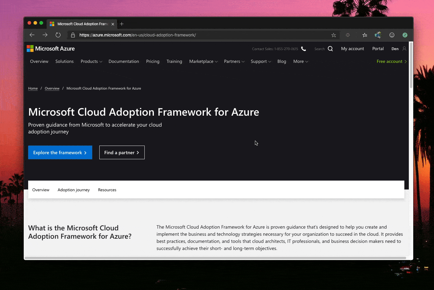 Cloud Adoption Framework auf docs.microsoft.com