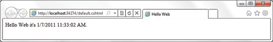 image: Hello Web in the Browser