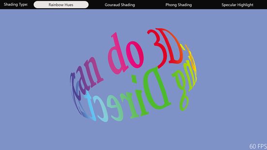 3D-Text Rainbow von ShadedCircularText