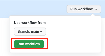 Führen Sie den GitHub Actions-Workflow aus, um Ressourcen hinzuzufügen.