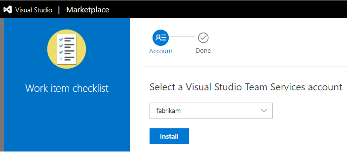 Visual Studio Marketplace, Erweiterung installieren