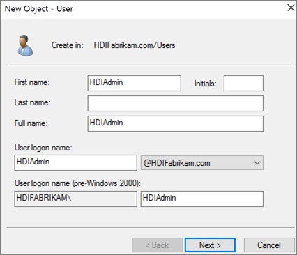 Create a second admin user object.
