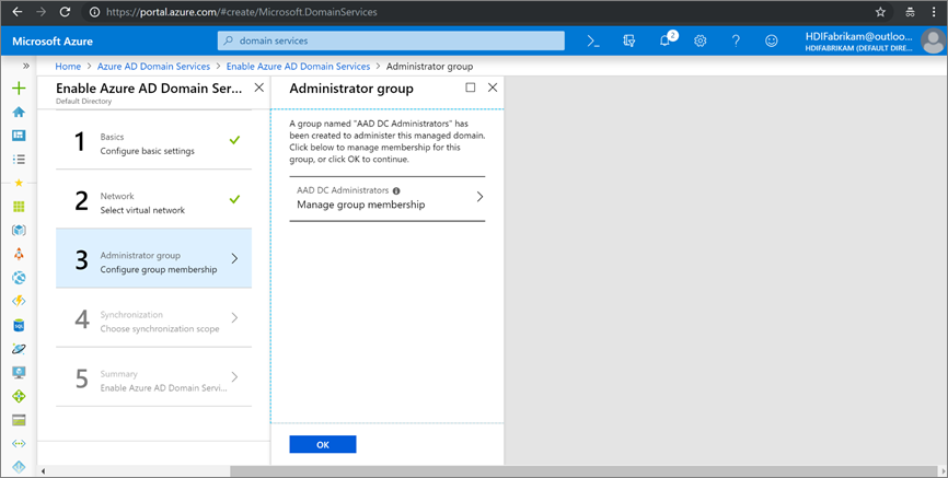 View the Microsoft Entra administrator group.