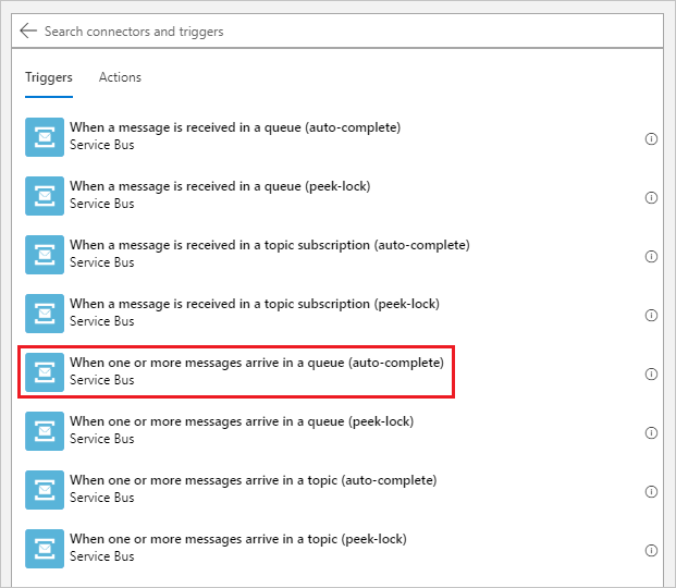 Select the trigger for your logic app in the Azure portal.