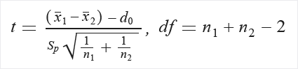 formula for pooled standard deviation