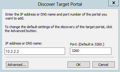 Discover target portal