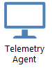 Dieses Symbol stellt den Telemetrie-Agent dar.