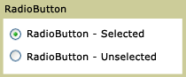 Radio button states