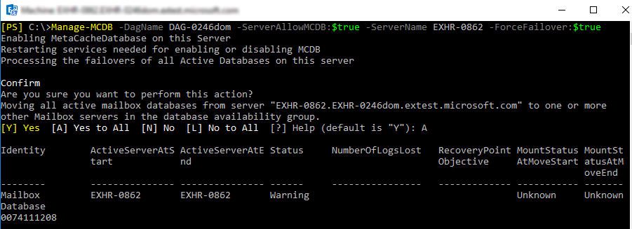 MCDB führt ServerAllowMCDB aus.