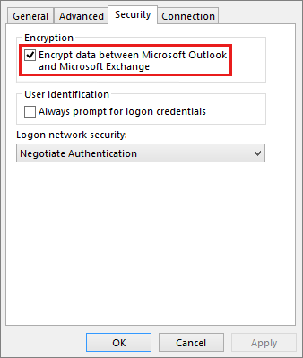 microsoft outlook 2010 cannot connect to exchange server