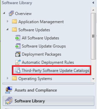 sccm windows update catalog