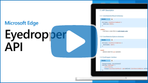 Miniaturansicht für das Video der Eye Dropper-API