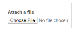Option zum Anfügen einer Datei