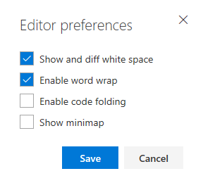 Editor preferences