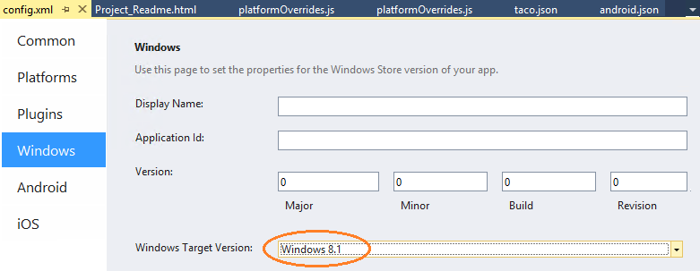Cordova_Config_Windows