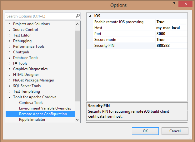 Konfigurieren des Remote-Agents in Visual Studio