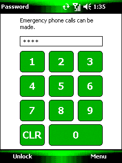 Abbildung 4 Durchsetzen der PIN- und Kennwortverwendung