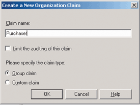 Figure 3 Organization Claim