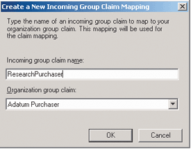 Figure 6 Incoming Group Claim Mapping