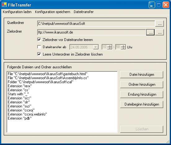 File Transfer in Aktion